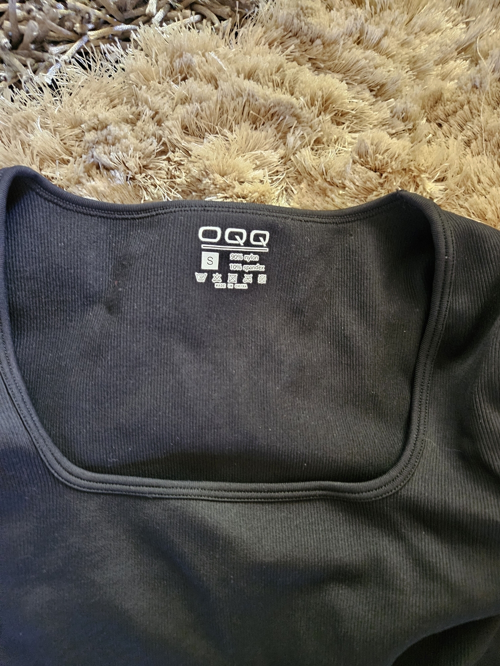OQQ Black long sleeve jumpsuit Size Small - Picture 4 of 5